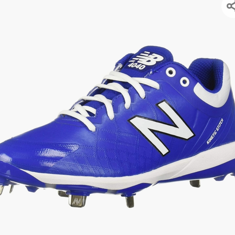 New Balance 4040v5 Metal Baseball Cleats-Royal Blue